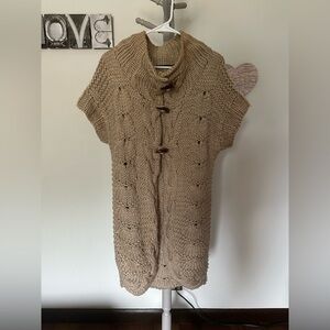 Hazel Chunky Knit Cardigan Sweater - Tan